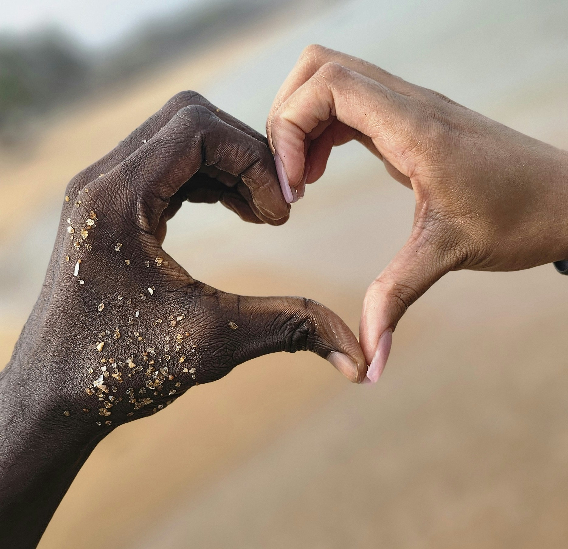Couple enjoying a genuine moment together